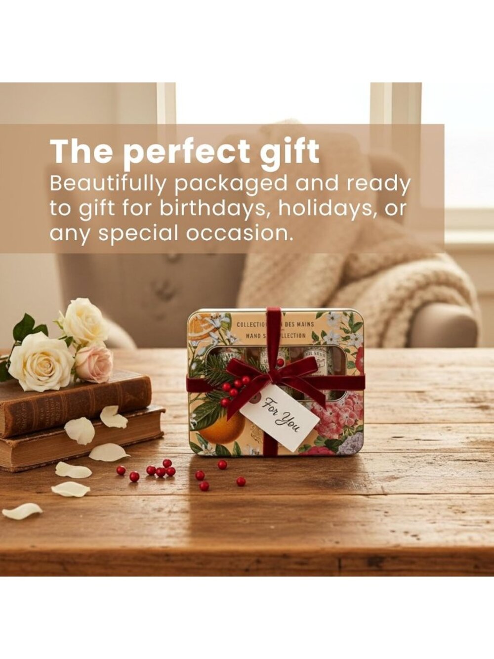 Rose Geranium, Jasmine & Orange Blossom Hand Cream Gift Set - Luxurious - Picture 3 of 8